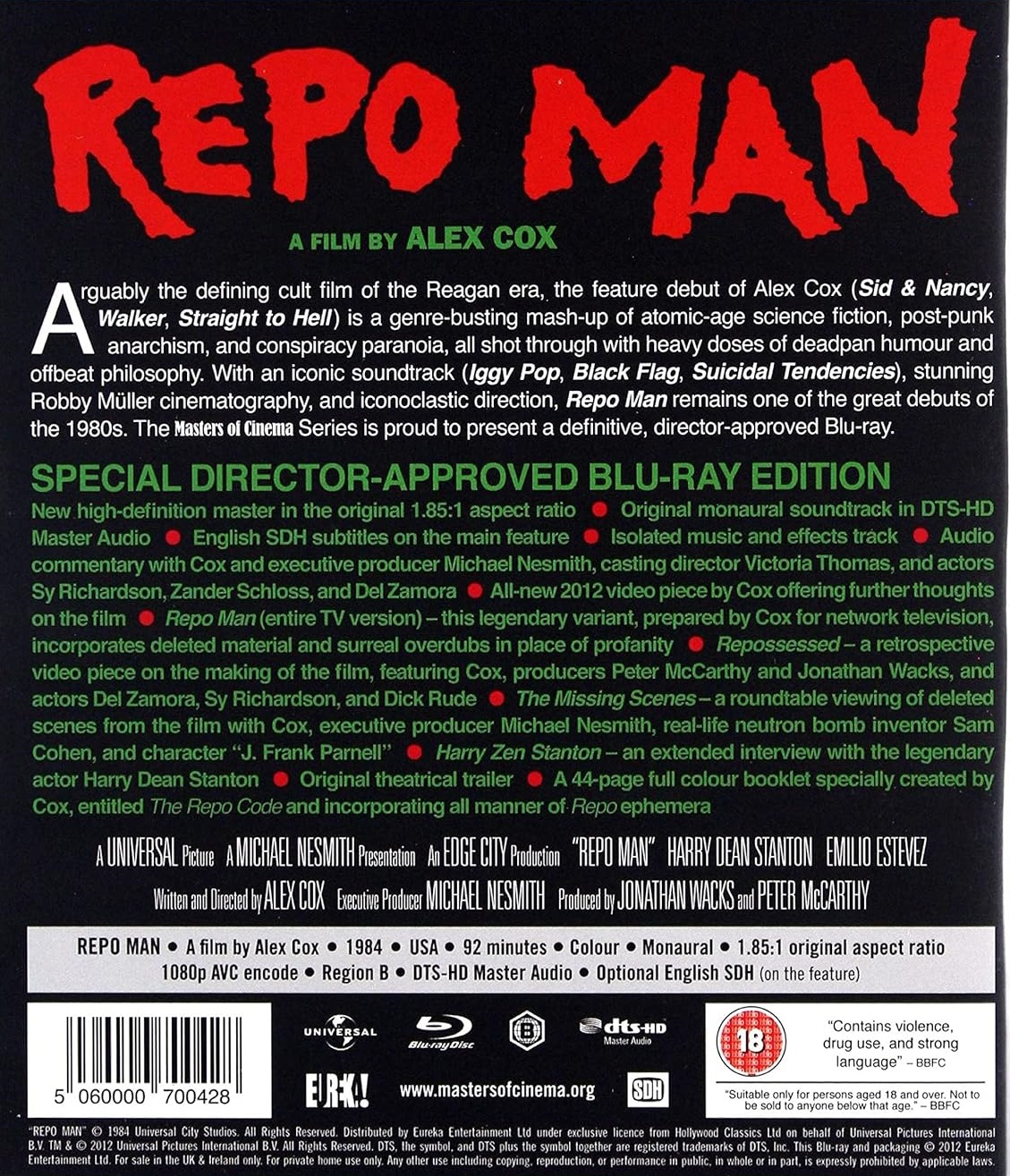 Repo Man (Limited Edition) (ej svensk text) (Blu-ray) - 2