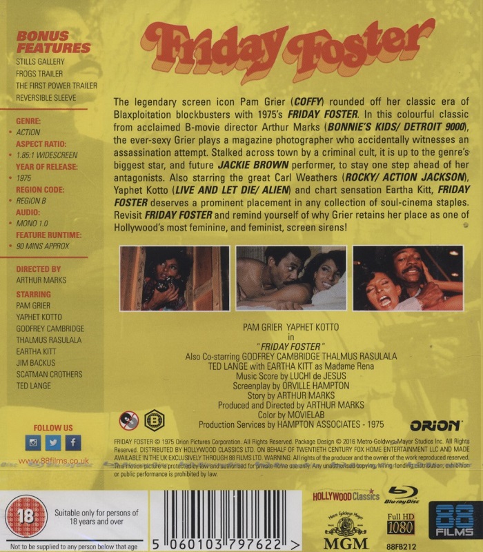 Friday Foster (ej svensk text) (Blu-ray) - 2