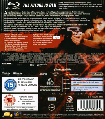 Resident Evil (ej svensk text) (Blu-ray) - 2