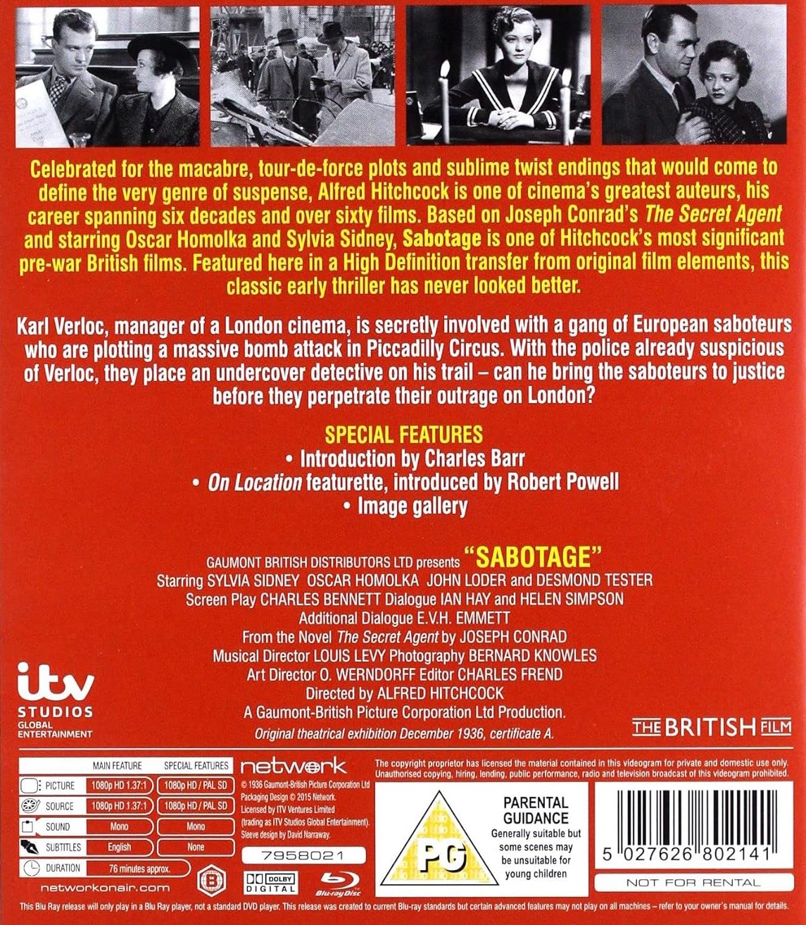 Sabotage (ej svensk text) (Blu-ray) - 2