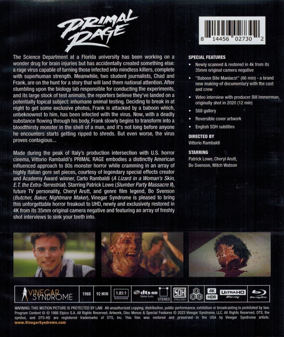 Primal Rage (ej svensk text) (4K Ultra HD + Blu-ray) - 2