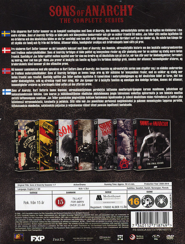 Sons of Anarchy - Säsong 1-7 - 2