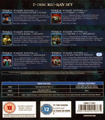 Harry Potter - Years 1-6 (7-disc) (Blu-ray) - 2
