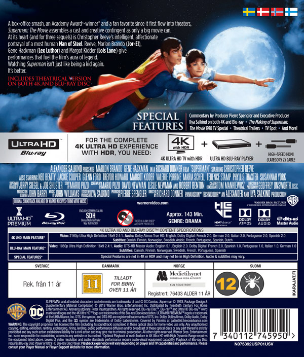 Superman: the Movie (1978) (4K Ultra HD Blu-ray) - 2