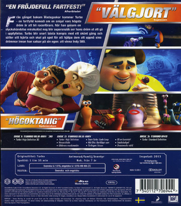 Turbo (Real 3D + Blu-ray + DVD) - 2