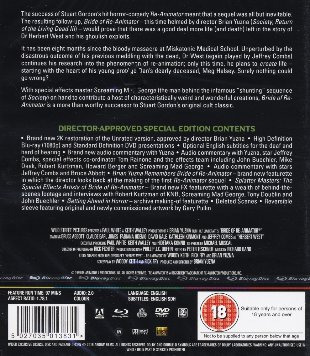 Bride of Re-Animator (ej svensk text) (Blu-ray + DVD) - 2
