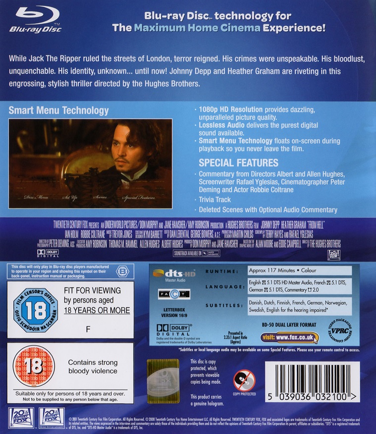 From Hell (Blu-ray) - 2