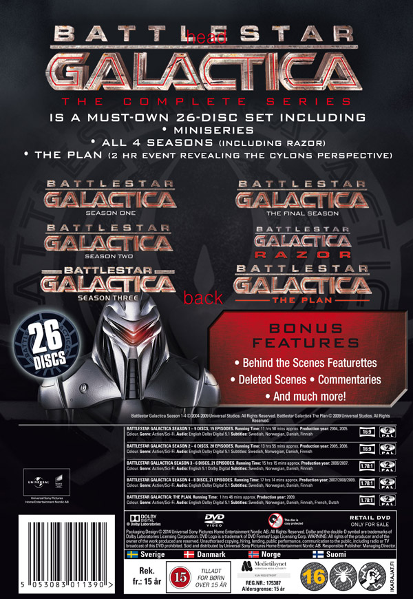 Battlestar Galactica - Hela Serien + The Plan (26-disc) - 2