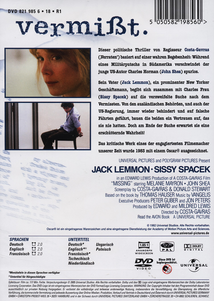 Missing (ej svensk text) - 2
