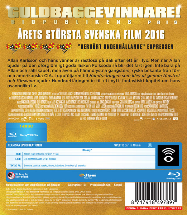 Hundraettåringen Som Smet Från Notan Och Försvann (Blu-ray) - 2