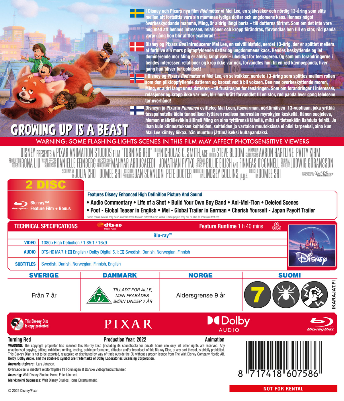 Turning Red (Blu-ray) - 2