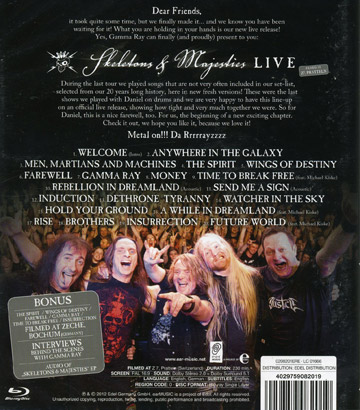 Gamma Ray: Live - Skeletons & Majesties (Blu-ray) - 2
