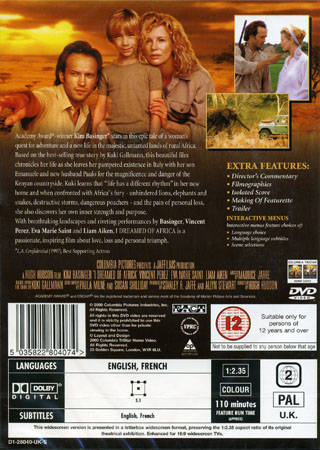I Dreamed of Africa (ej svensk text) - 2