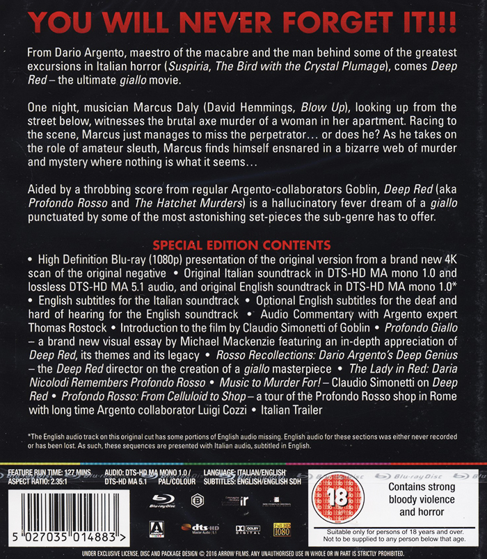 Deep Red (ej svensk text) (Blu-ray) - 2
