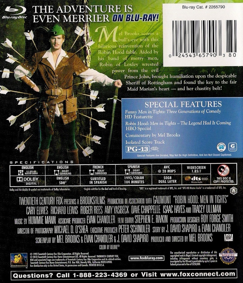 Robin Hood - Men In Tights (ej svensk text) (Blu-ray) - 2