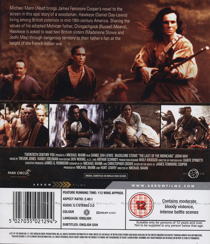 Last of the Mohicans (ej svensk text) (Blu-ray) - 2