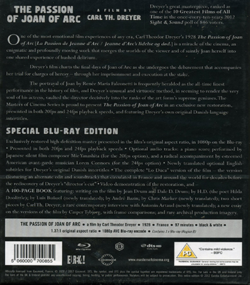 Passion of Joan of Arc (ej svensk text) (Blu-ray) - 2