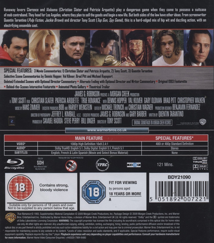 True Romance (ej svensk text) (Blu-ray) - 2