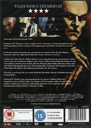 Shadow of the Vampire (ej svensk text) - 2