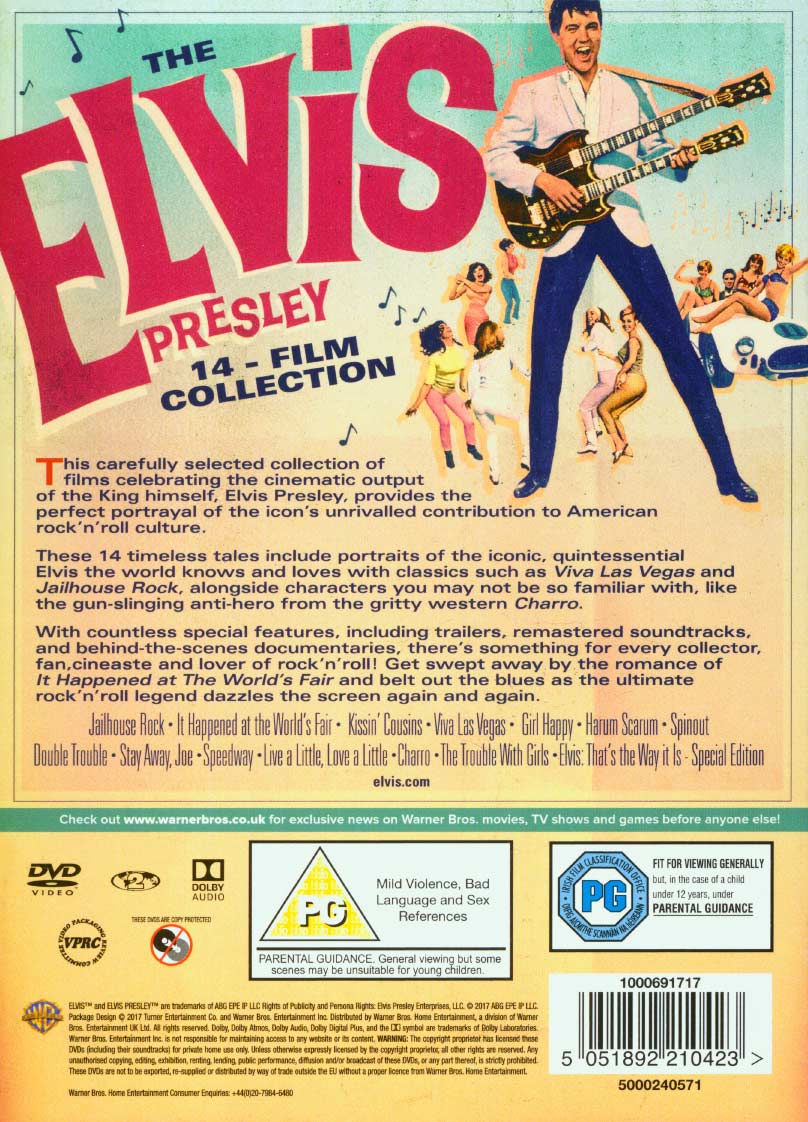 Elvis Presley 14-film Collection (Svensk text på 6 filmer) - 2