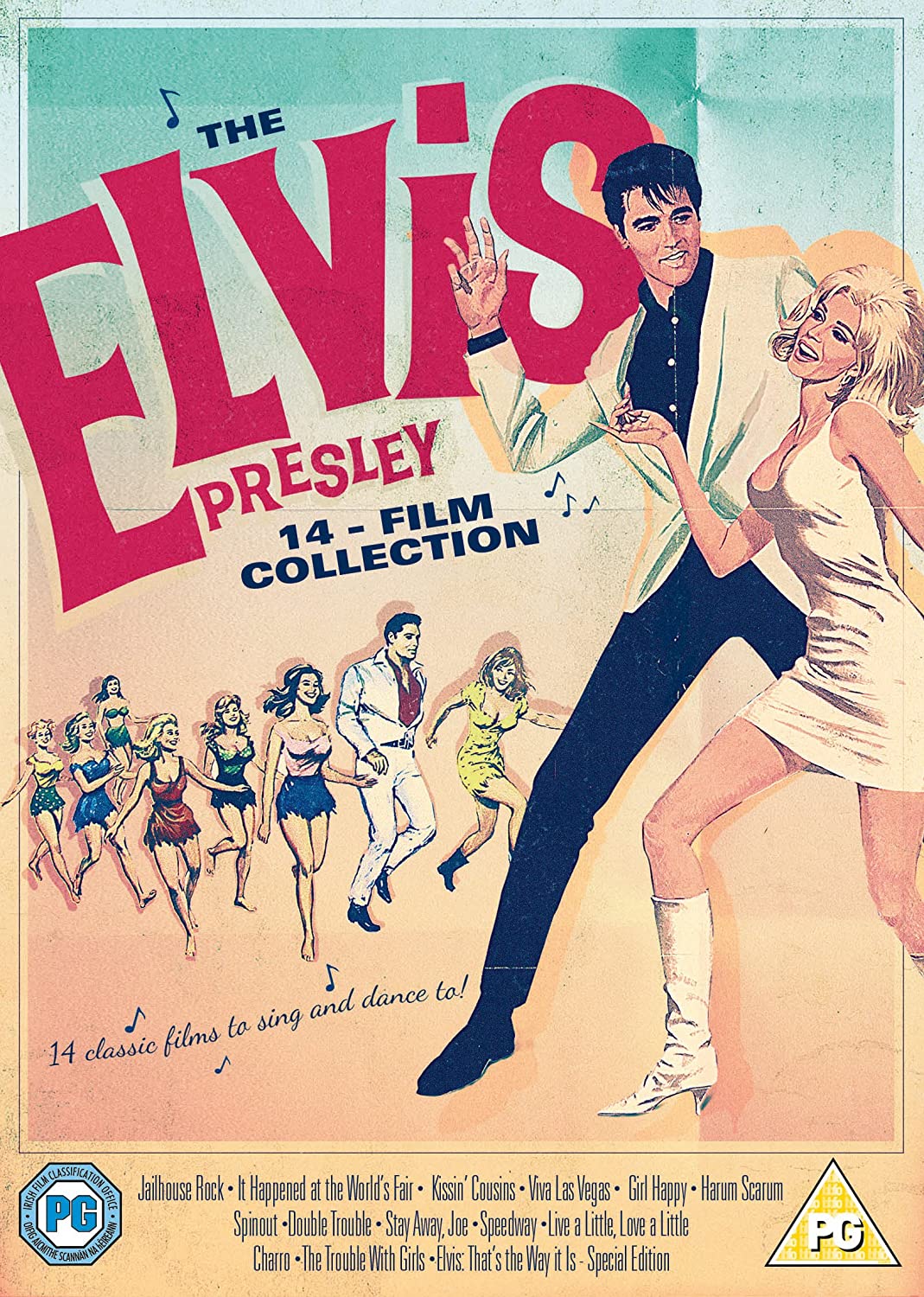 Elvis Presley 14-film Collection (Svensk text på 6 filmer)