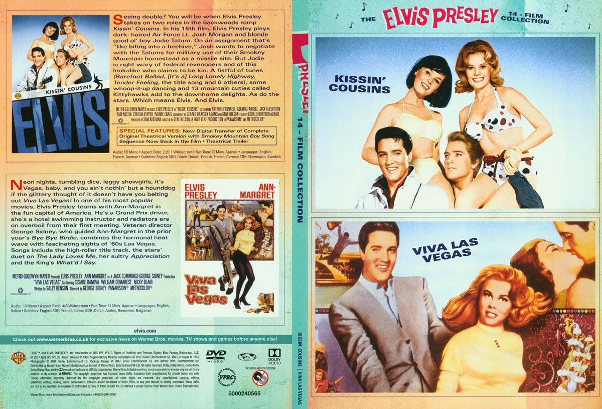 14-film　(Svensk　Elvis　på　text　Presley　Collection　filmer)