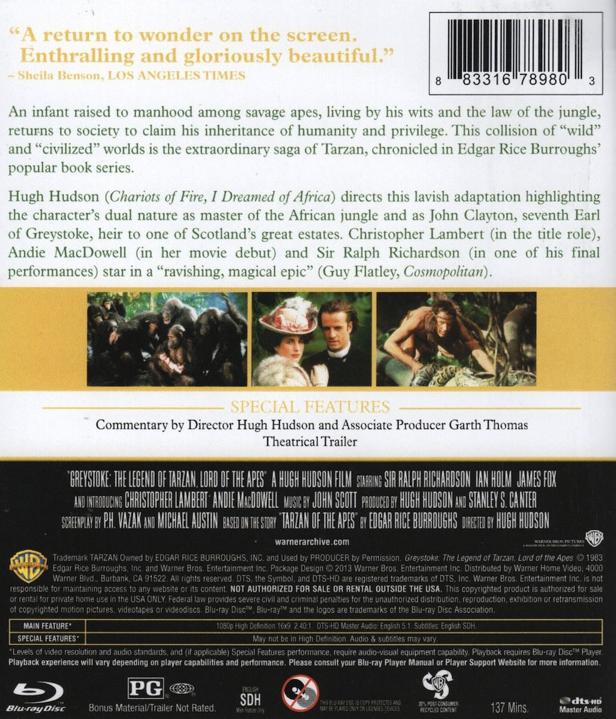 Greystoke - Legenden Om Tarzan (ej svensk text) (Blu-ray) - 2