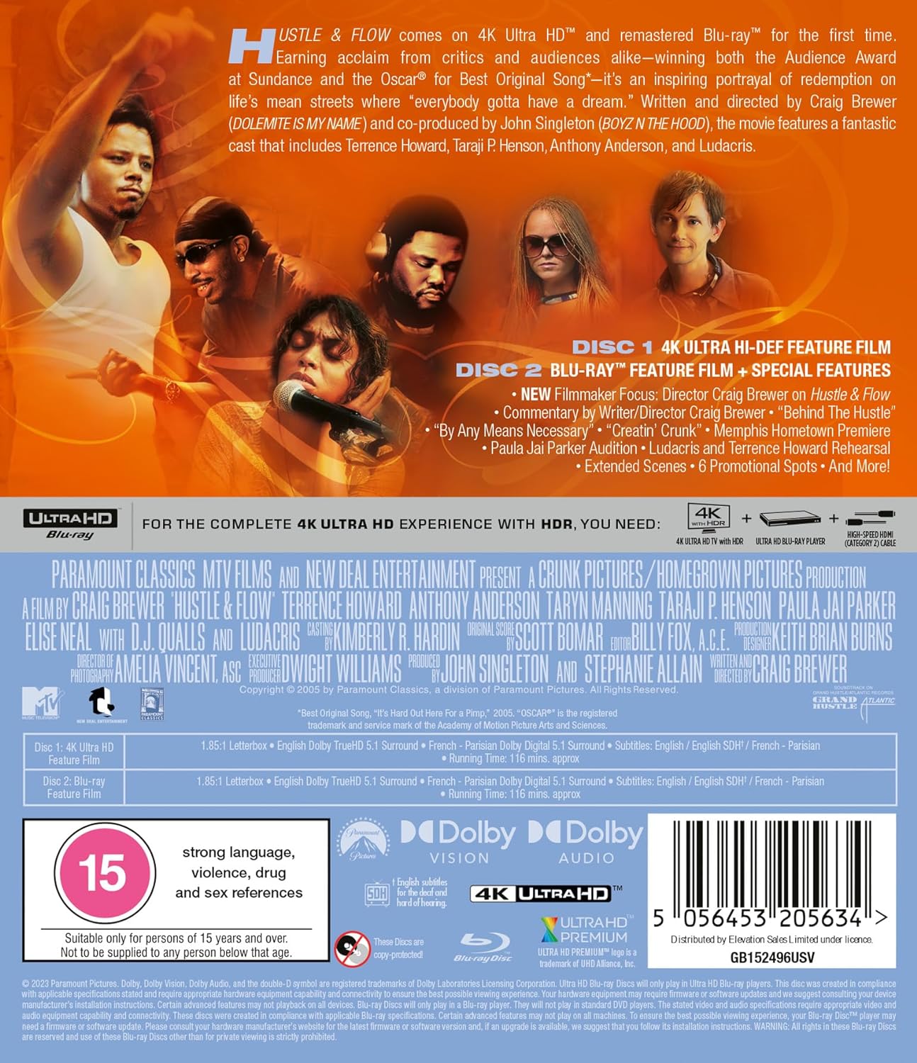 Hustle & Flow (ej svensk text) (4K Ultra HD + Blu-ray) - 2