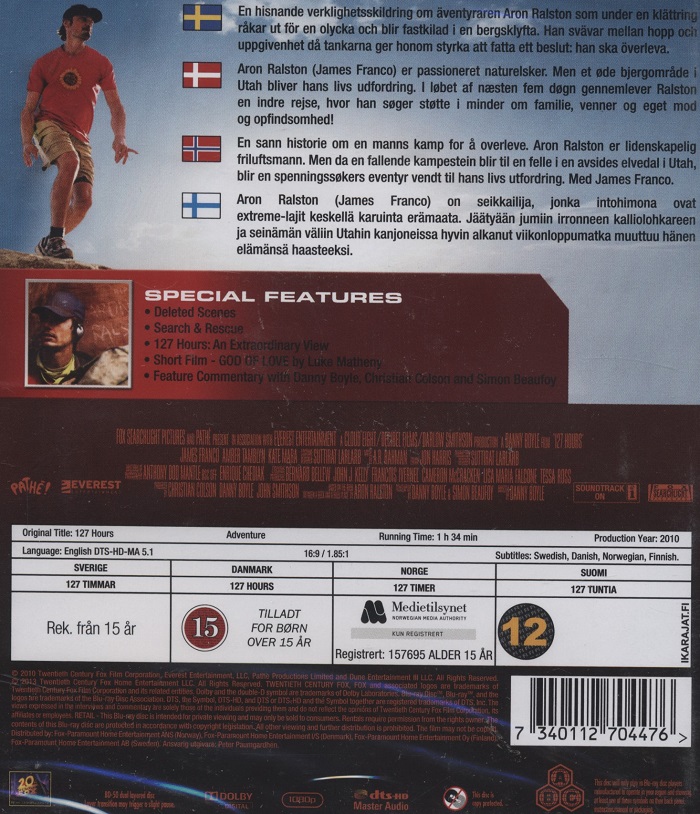 127 Timmar (Blu-ray) - 2