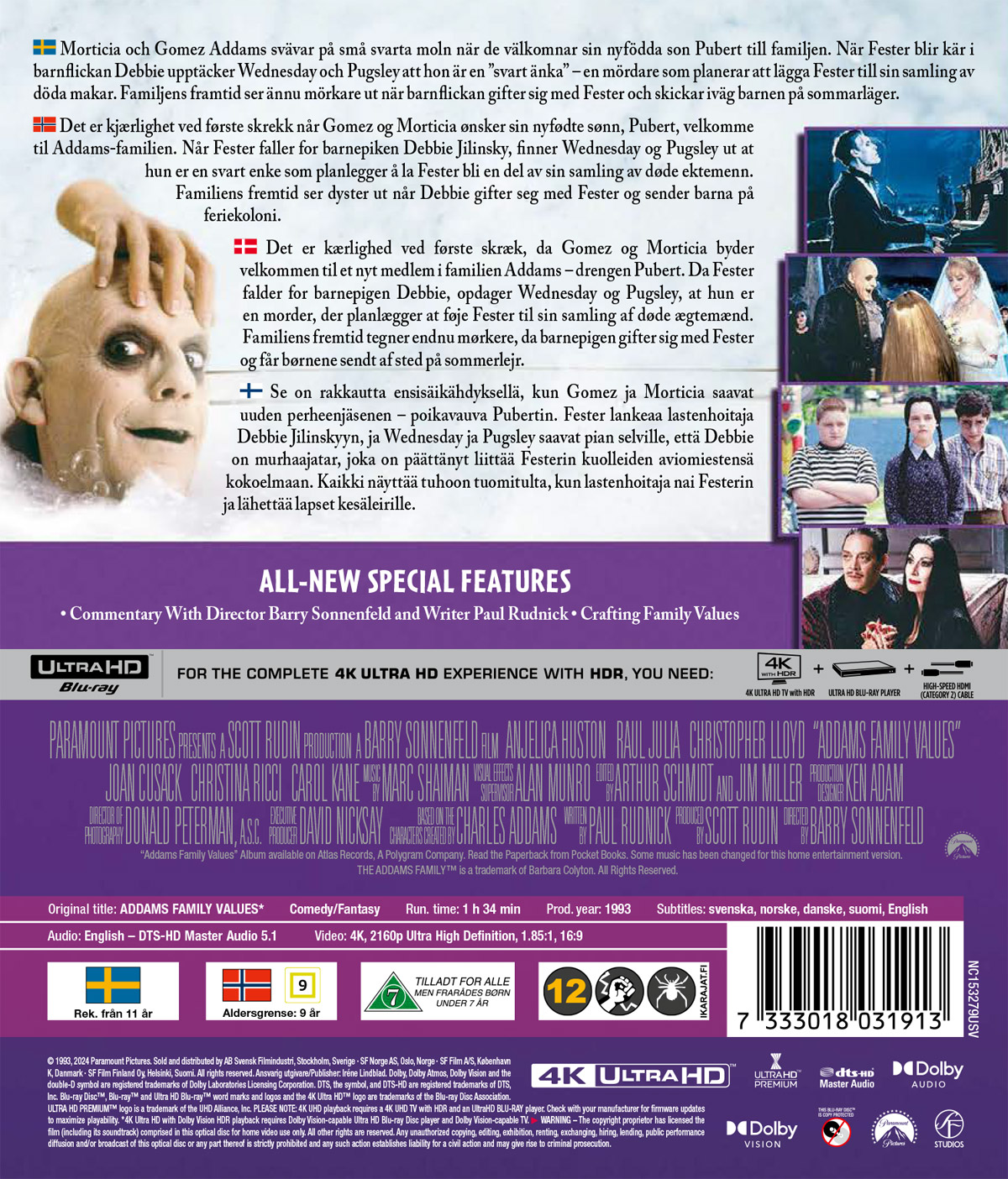 Addams Family Values (4K Ultra HD) - 2