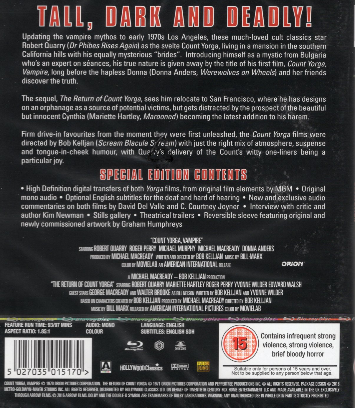 Count Yorga Collection (ej svensk text) (Blu-ray) (Begagnad) - 2