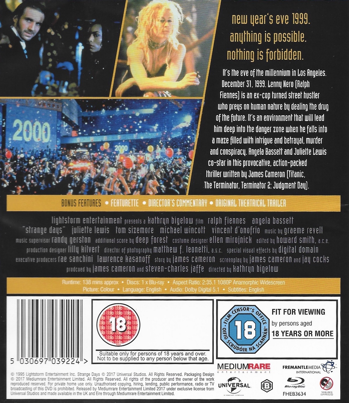 Strange Days (ej svensk text) (Blu-ray) - 2