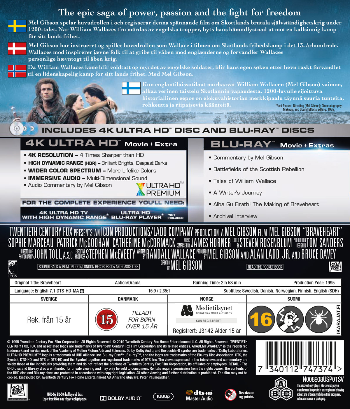 Braveheart (4K Ultra HD + Blu-ray) - 2