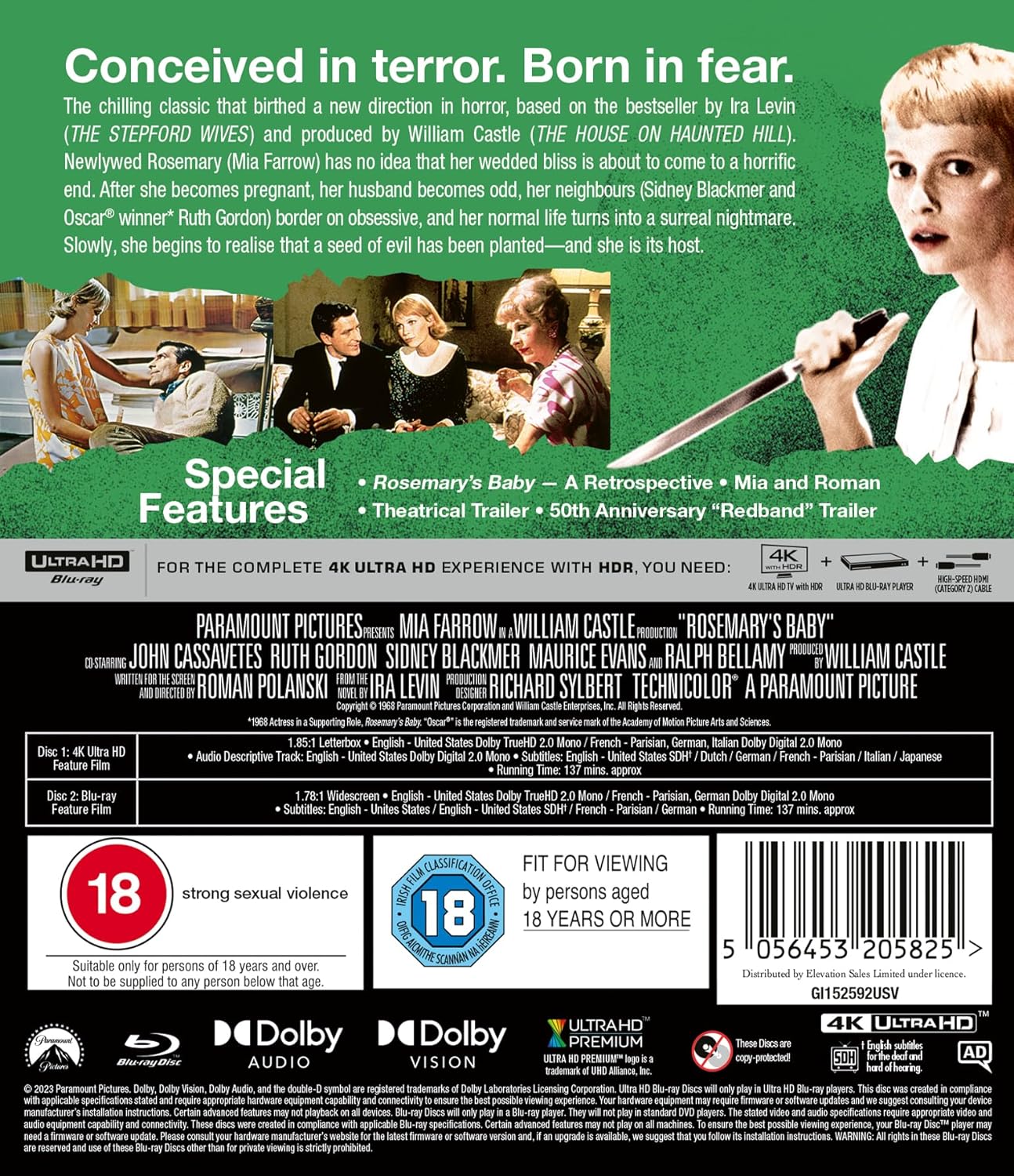 Rosemary's Baby (ej svensk text) (4K Ultra HD + Blu-ray) - 2