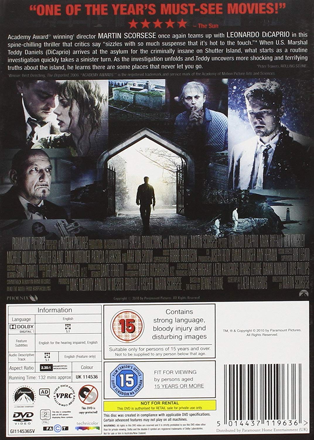 Shutter Island (ej svensk text) - 2