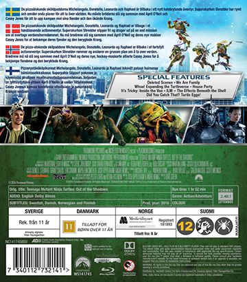 Teenage Mutant Ninja Turtles: Out of the Shadows  (Blu-ray) - 2