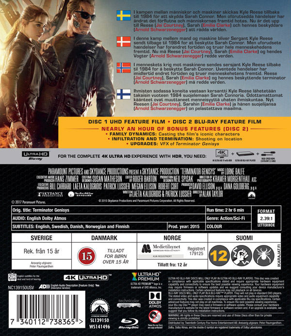 Terminator Genisys (4K Ultra HD + Blu-ray) - Kvarnvideo.se