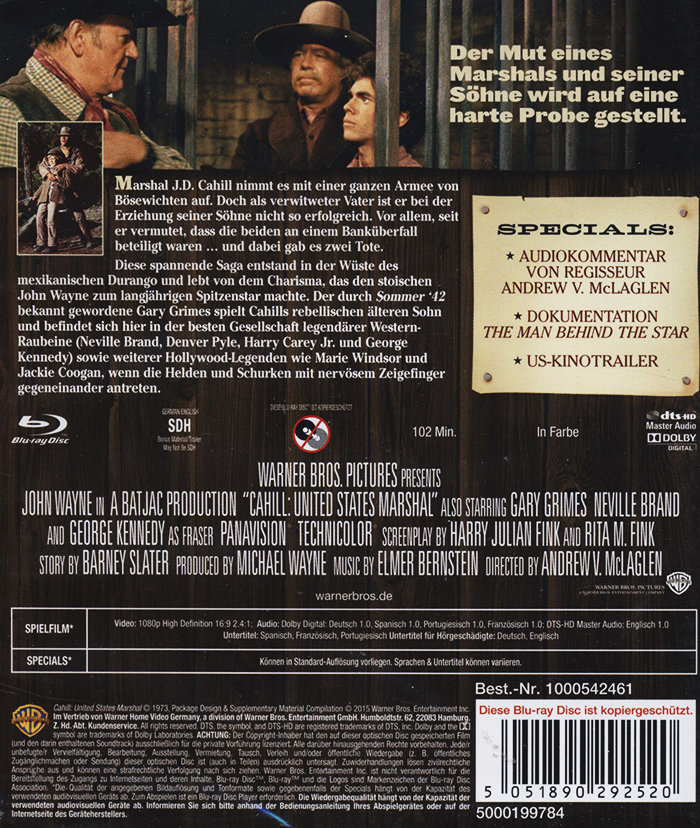 Cahill: United States Marshal (ej svensk text) (Blu-ray) - 2