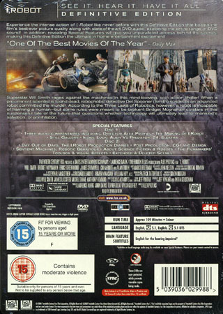 I, Robot - Definitive Edition (Steelbook) (2-disc) (ej svensk text) - 2