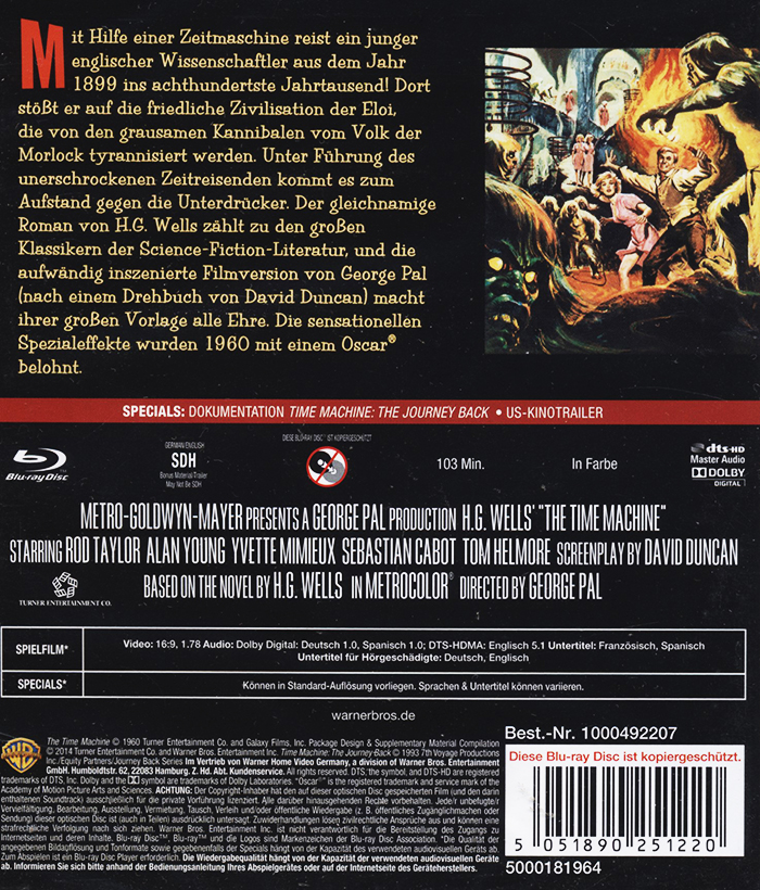 The Time Machine (ej svensk text) (Blu-ray) - 2