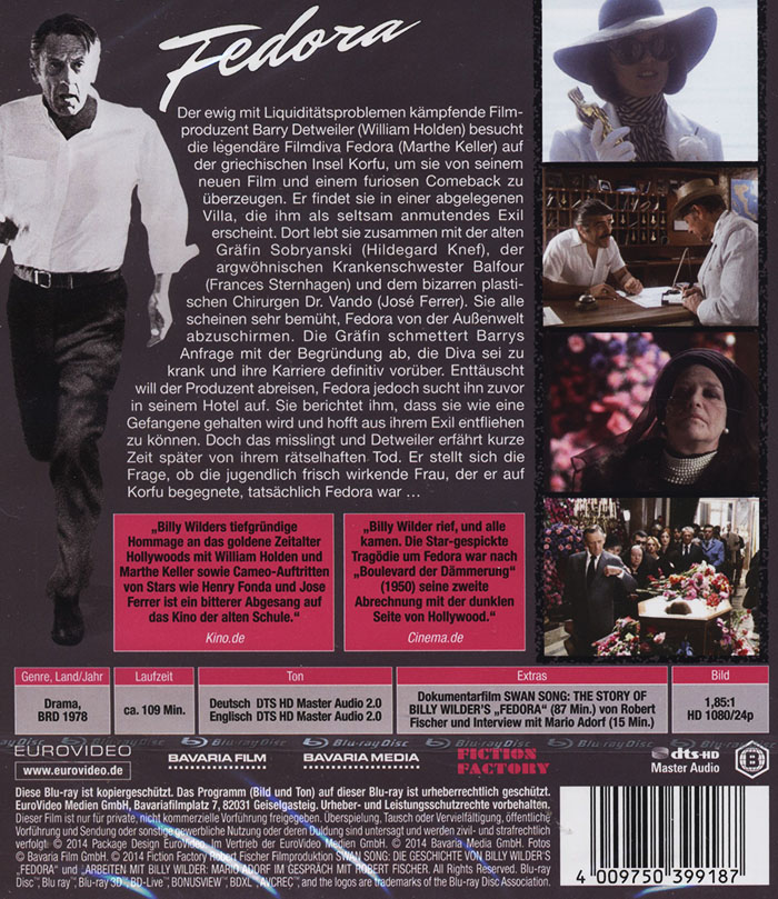 Fedora (ej svensk text) (Blu-ray) - 2
