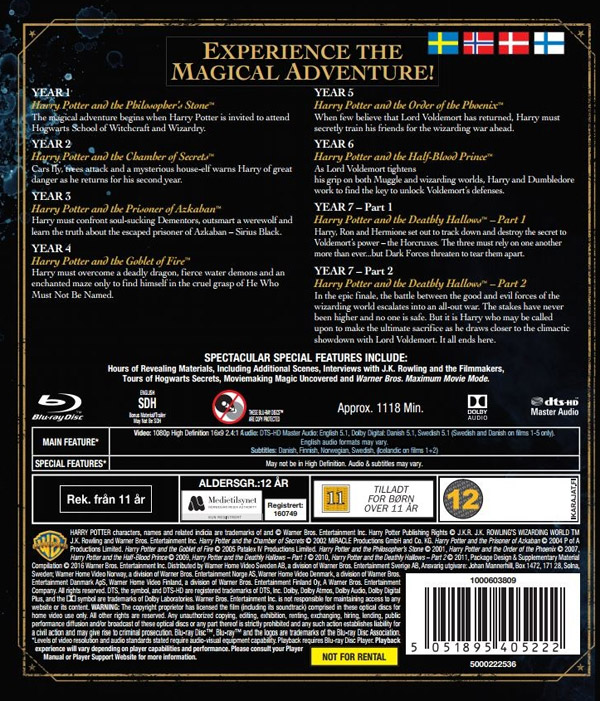 Harry Potter Complete 8-Film Collection (8-disc) (Blu-ray) - 2