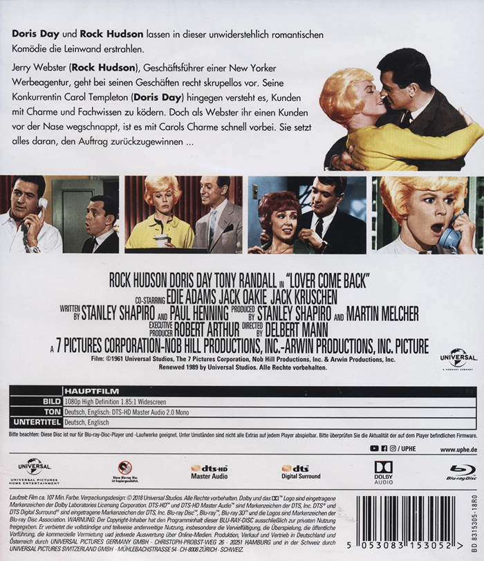 Lover Come Back (ej svensk text) (Blu-ray) - 2