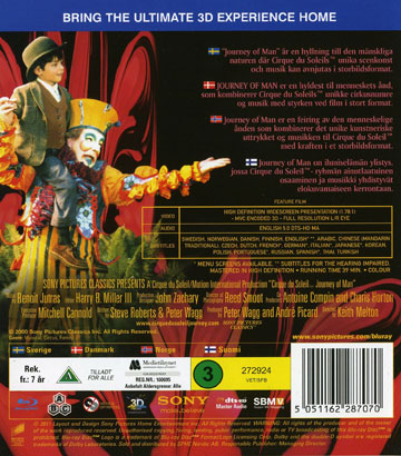 Cirque Du Soleil - Journey of Man In 3D (Real 3D + Blu-ray) - 2