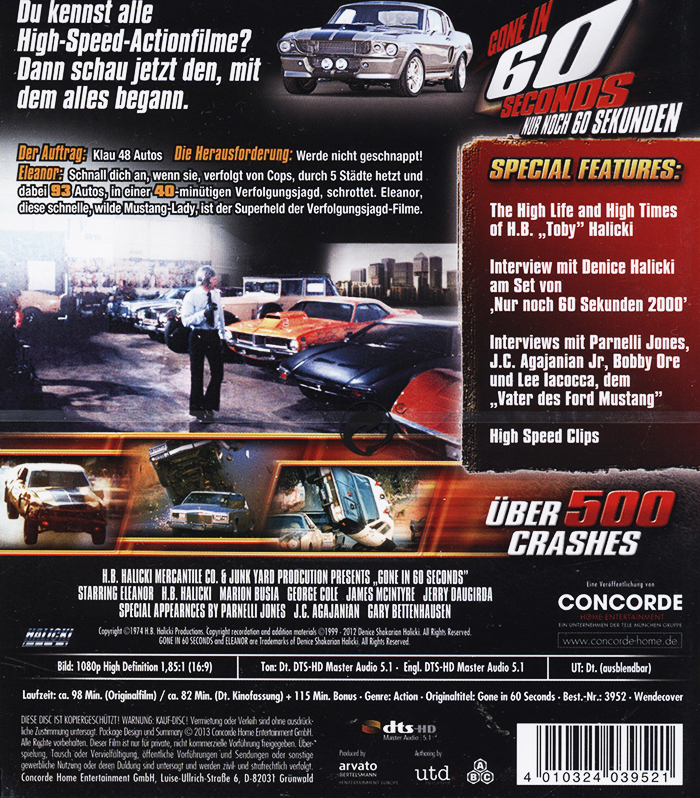 Gone In 60 Seconds (1974) (ej svensk text) (Blu-ray) - 2