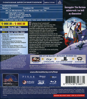 Nightmare Before Christmas (Real 3D + Blu-ray) - 2
