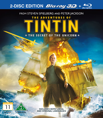 Tintins Äventyr - Enhörningens Hemlighet (Real 3D + Blu-ray)