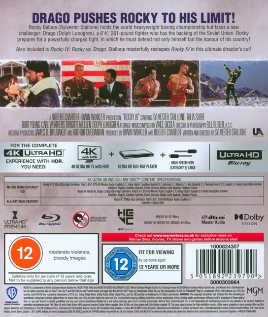 Rocky IV (ej svensk text) (4K Ultra HD + Blu-ray) - 2