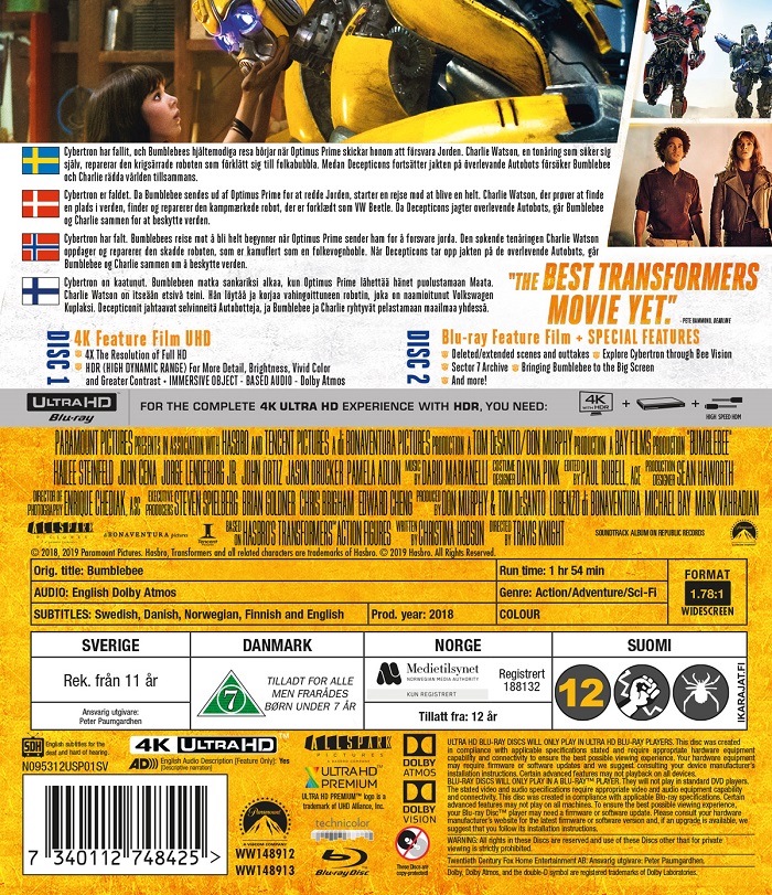 Bumblebee (4K Ultra HD Blu-ray+Blu-ray) - 2