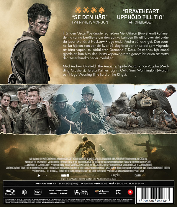 Hacksaw Ridge (Blu-ray) (Begagnad) - 2